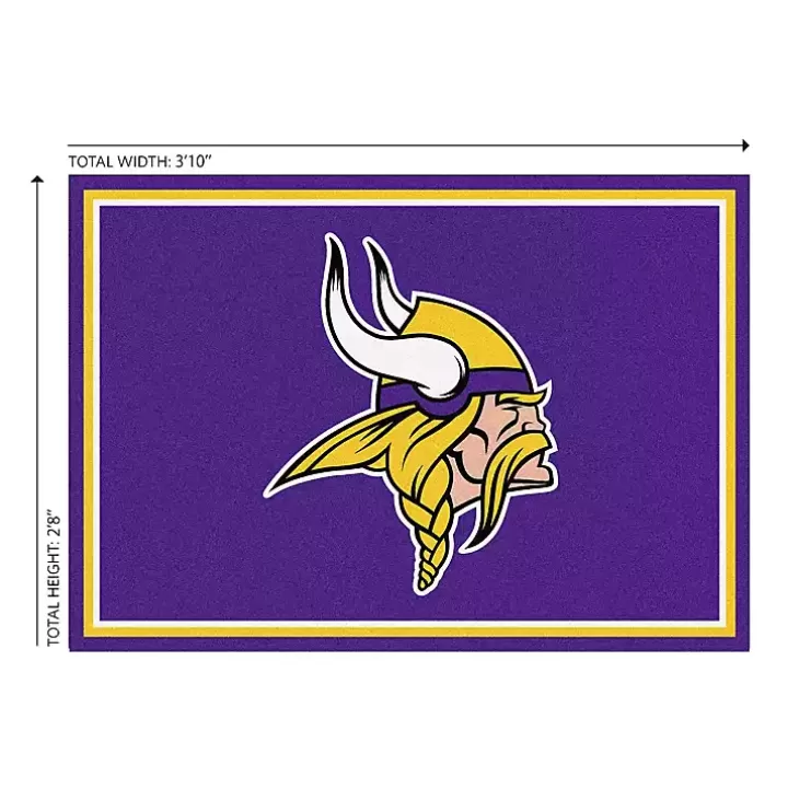 Clearance Minnesota Vikings Area Rug, 3x4 Area Rugs