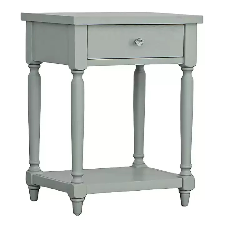 Discount Mist Rectangle Accent Table with Charging Station Accent & End Tables