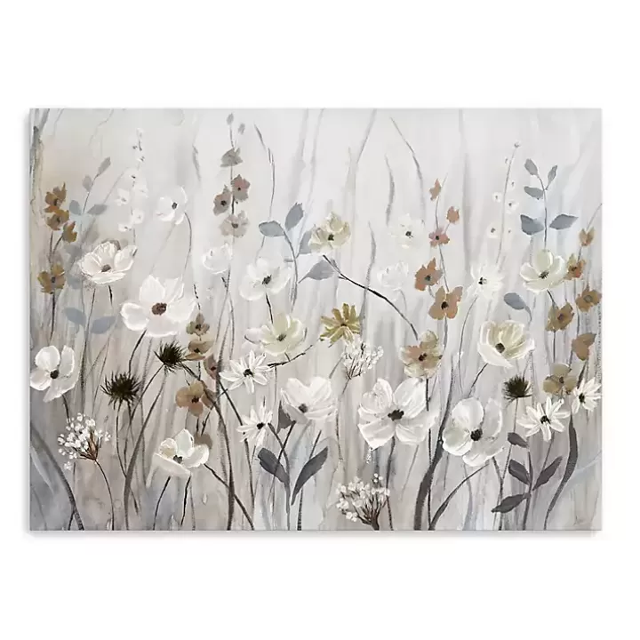 Hot Misty Meadow Field Canvas Art Print Canvas Art