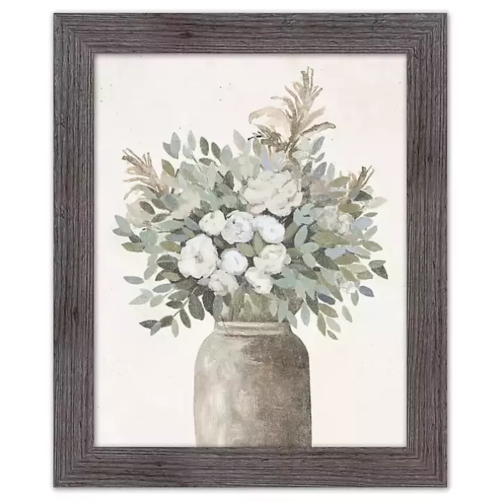 Discount Modern Transitional Flowers Framed Wall Art Framed Art