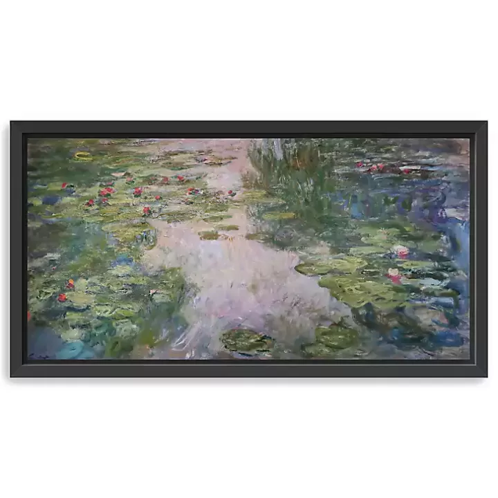 Cheap Monet Water Lilies Framed Canvas Art Print Canvas Art