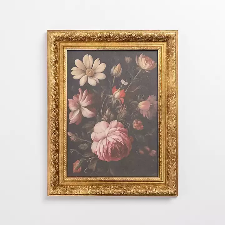 Shop Moody Mixed Floral Framed Art Print Framed Art