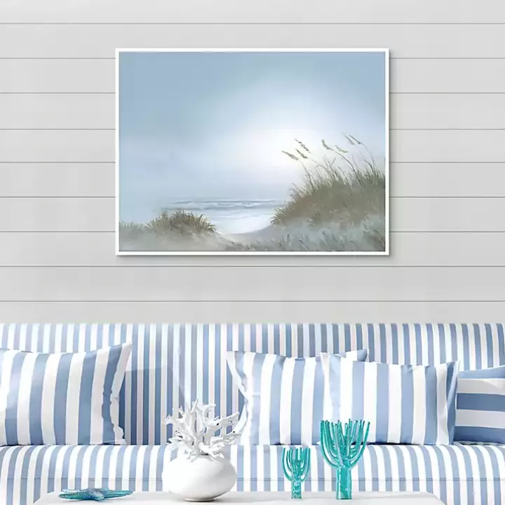 New Morning Dunes Framed Canvas Art Print Canvas Art