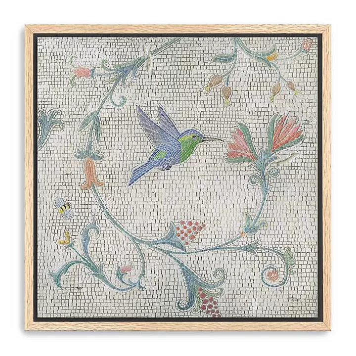 Hot Mosaic Bird II Framed Canvas Art Print Canvas Art