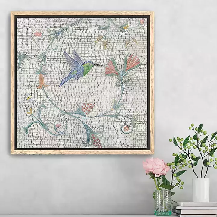 Hot Mosaic Bird II Framed Canvas Art Print Canvas Art