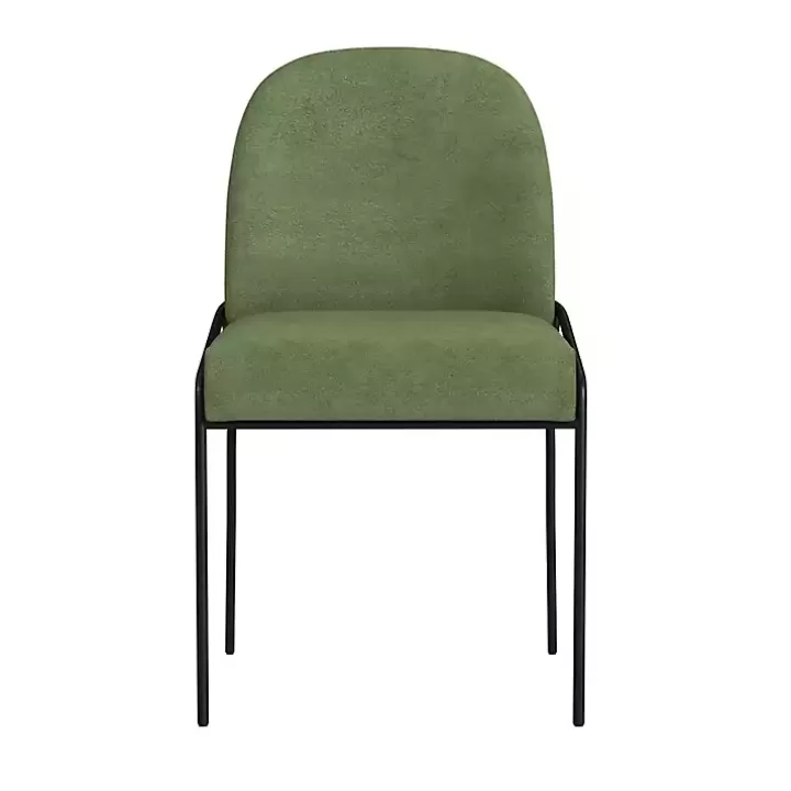 Flash Sale Moss Velvet Metal Dining Chair Dining Chairs