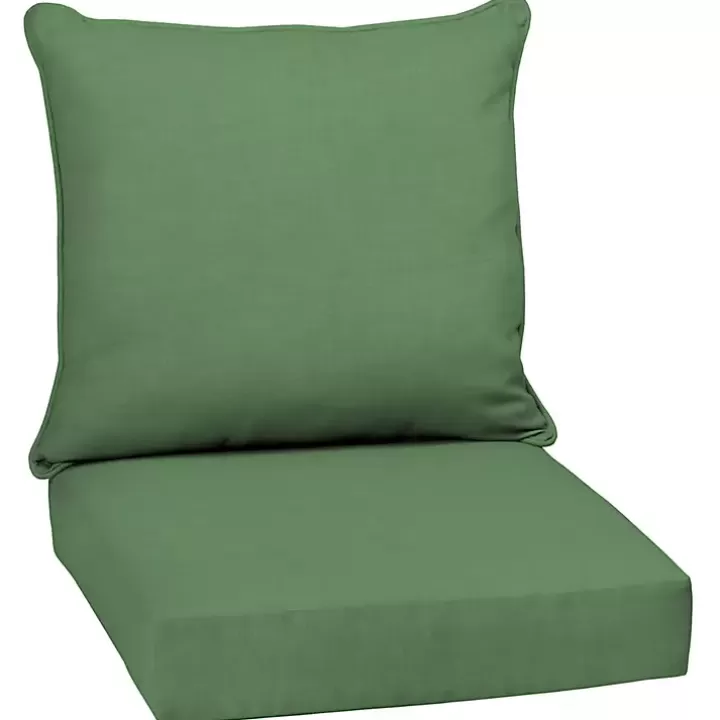 Shop Moss Leala Texture Outdoor Deep Seat Cushions Outdoor Cushions & Pillows