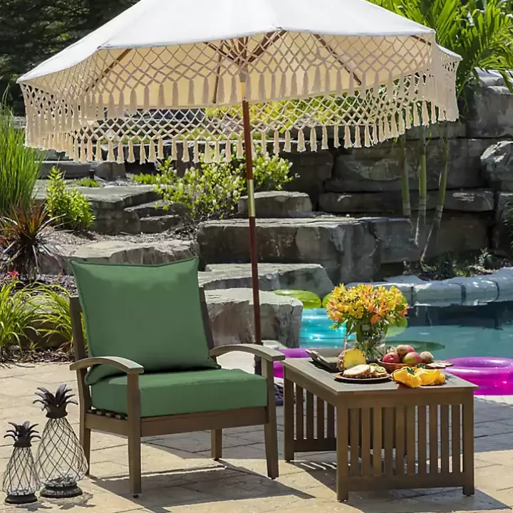 Shop Moss Leala Texture Outdoor Deep Seat Cushions Outdoor Cushions & Pillows