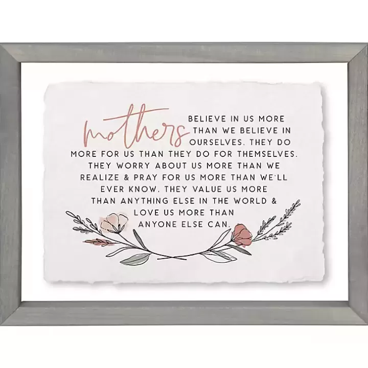 Online Mothers Believe in Us Framed Wall Plaque Wall Quotes & Signs