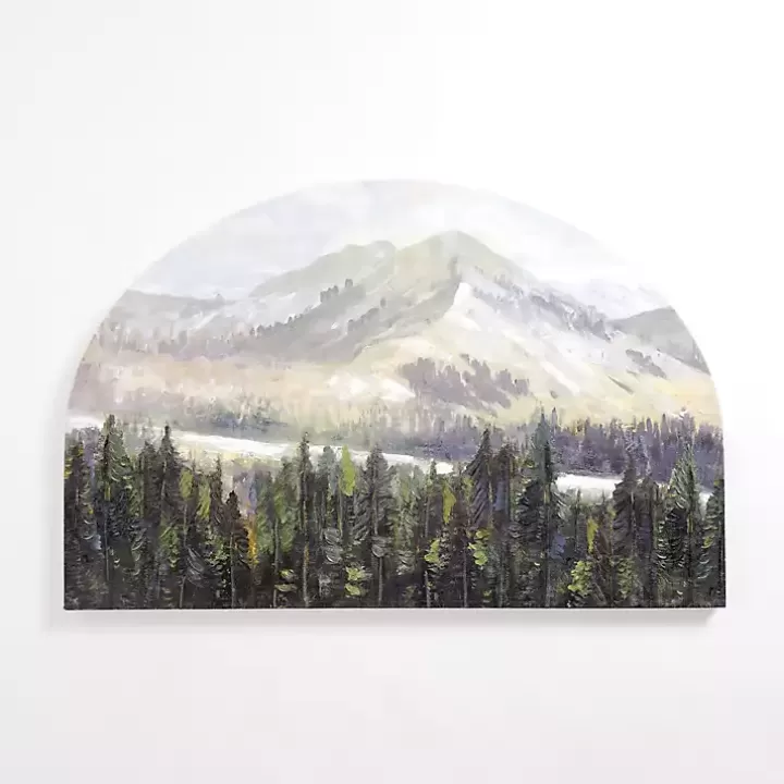 Outlet Mountain Top Forest Arched Canvas Art Print Canvas Art