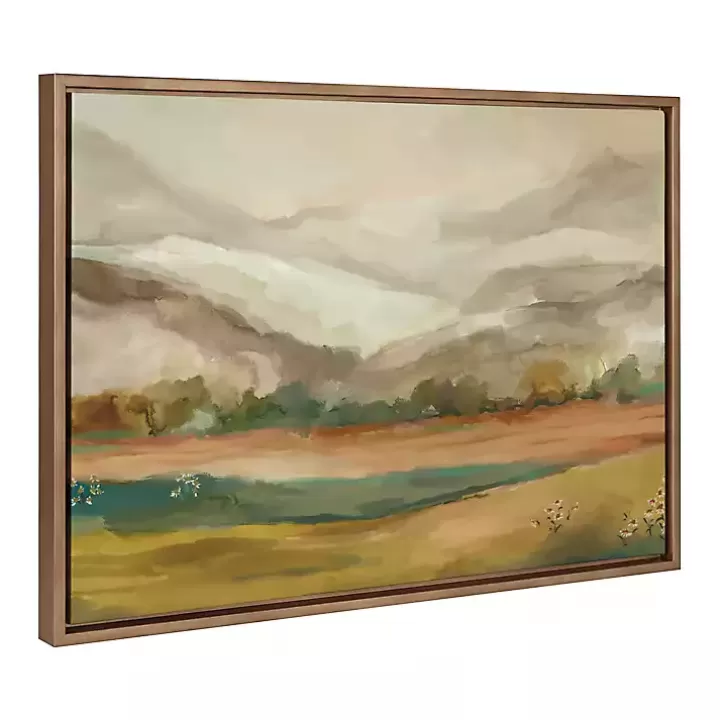 New Mountainscape Framed Canvas Art Print Canvas Art