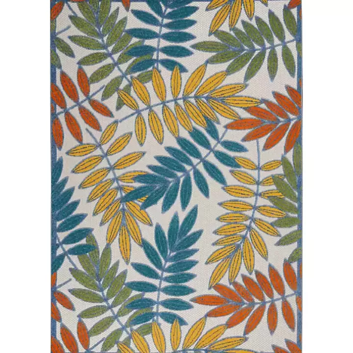 Cheap color Botanical Outdoor Area Rug, 6x9 Outdoor Rugs