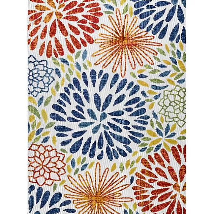 Clearance color Burst Indoor/Outdoor Area Rug, 8x10 Outdoor Rugs
