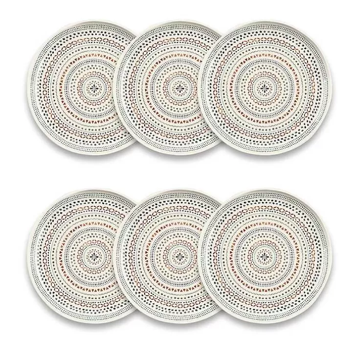 New color Melamine Malena Salad Plates, Set of 6 Outdoor Dining