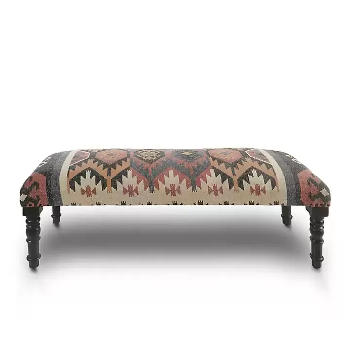 Discount Multicolor Southwestern Geometric Bench Benches & Ottomans