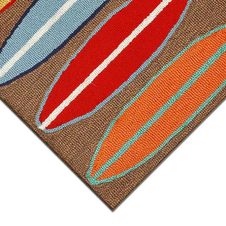 Flash Sale color Surfboard Outdoor Accent Rug, 30x20 Doormats