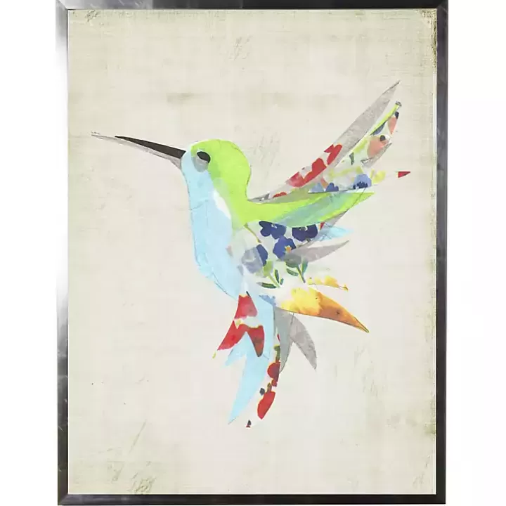 Hot color Watercolor Hummingbird Framed Art Print Framed Art