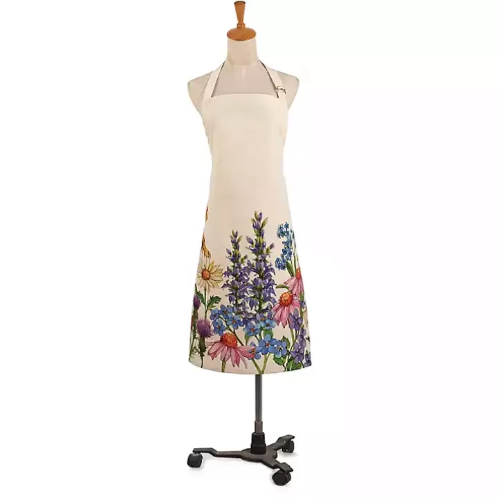 Hot Multicolor Wildflowers Apron Kitchen Accessories