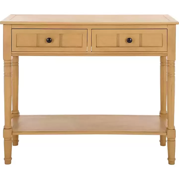 Clearance Natural 2- Drawer Samantha Console Table Console Tables