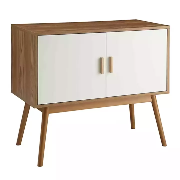 Store Natural and White Reversible Doors Cabinet Cabinets & Sideboards