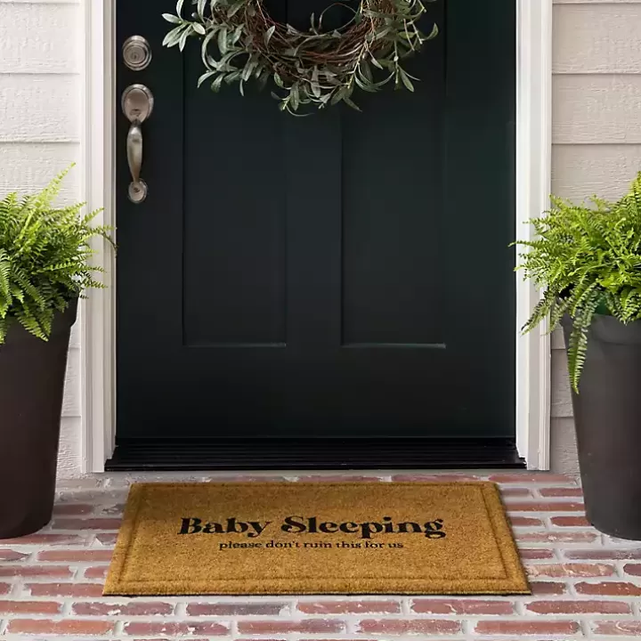 Sale Natural Baby Sleeping Funny Doormat Doormats