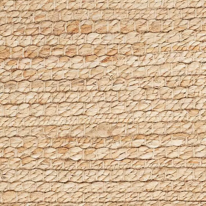 Outlet Natural Bleached Jute Area Rug, 3x5 Area Rugs
