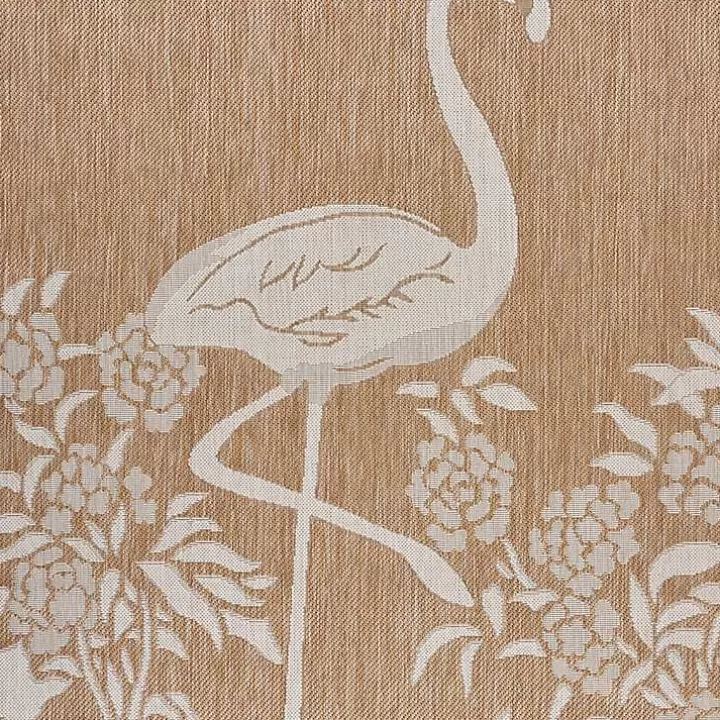 Cheap Natural Flamingo Indoor/Outdoor Area Rug, 5x7 Outdoor Rugs