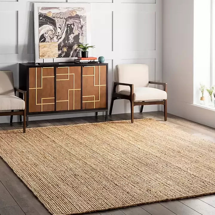 Cheap Natural Hand Woven Rigo Jute Area Rug, 10x14 Area Rugs