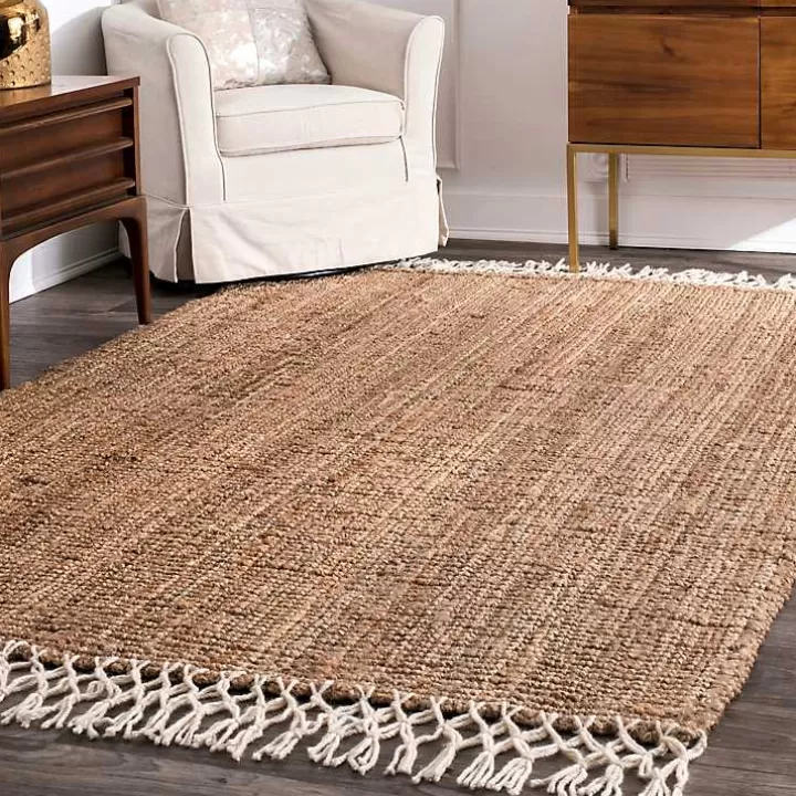 New Natural Handwoven Area Rug, 10x14 Area Rugs