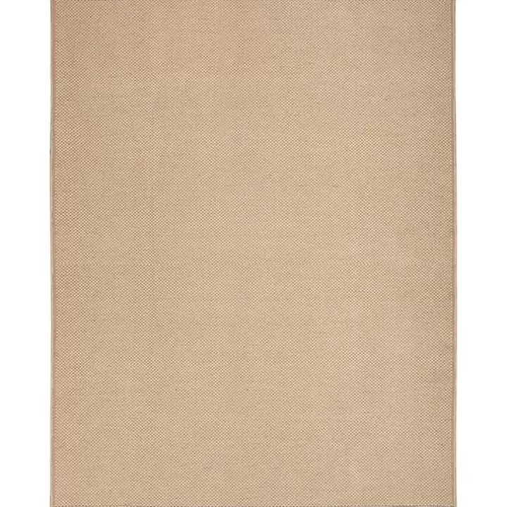 Hot Natural Jute Solid Woven Area Rug, 7x9 Area Rugs