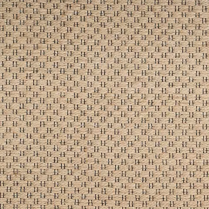 Outlet Natural Jute Solid Woven Area Rug, 5x7 Area Rugs