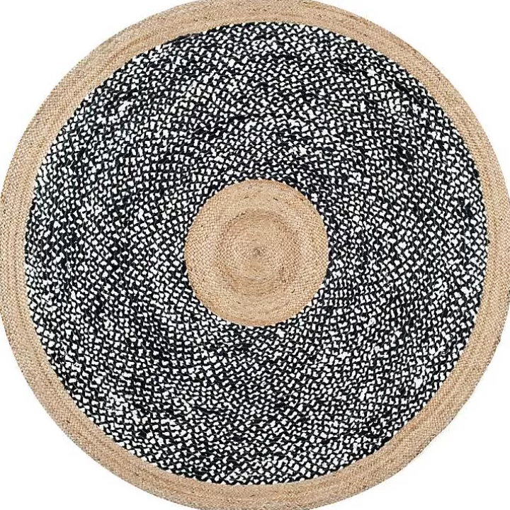 Outlet Natural Lesha Round Rug, 6 ft. Area Rugs