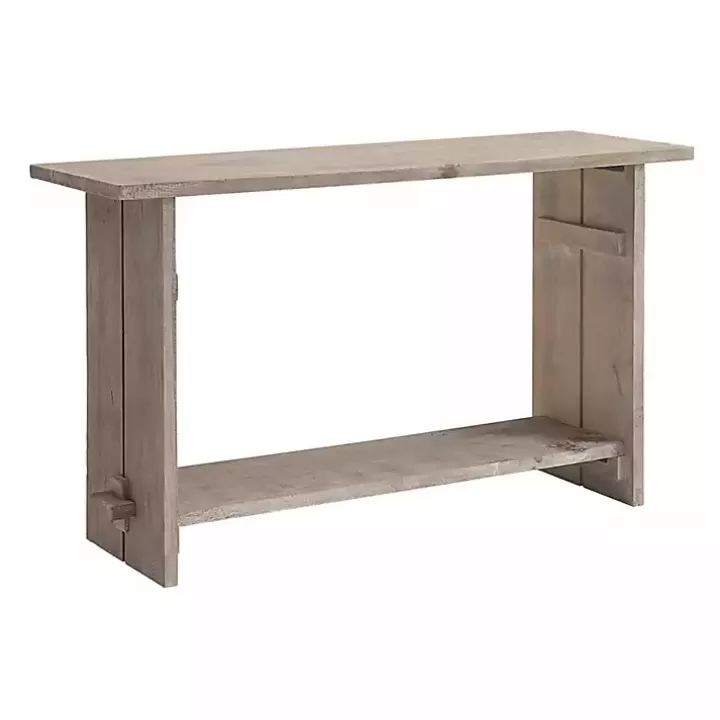 Flash Sale Natural Mango Wood Farmhouse Console Console Tables