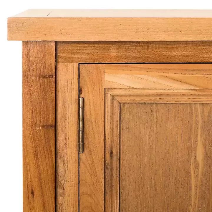 Clearance Natural Oak 4-Drawer Charlotte Sideboard Cabinets & Sideboards