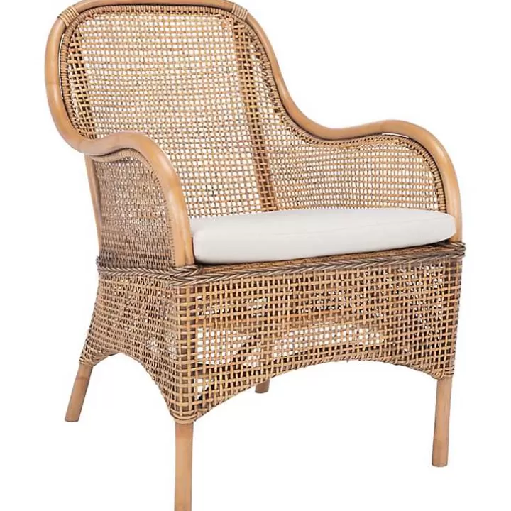 Fashion Natural Rattan Charlie Accent Chair Accent Chairs