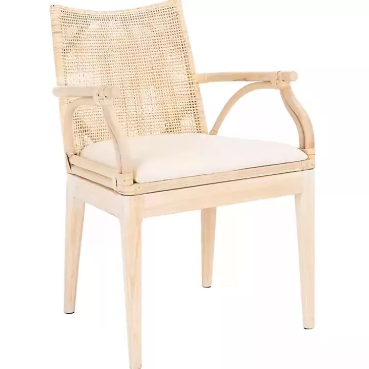 Discount Natural Rattan Gianna Accent Chair Accent Chairs