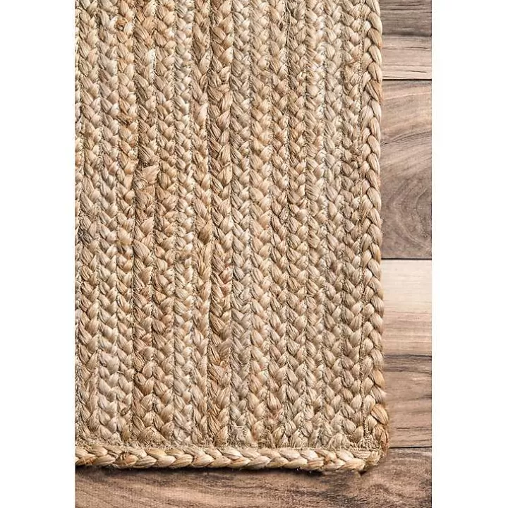 New Natural Reno Woven Area Rug, 5x8 Area Rugs