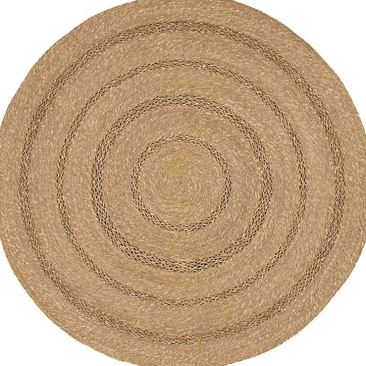 Flash Sale Natural Seagrass Indoor/Outdoor Area Rug, 5x5 Area Rugs