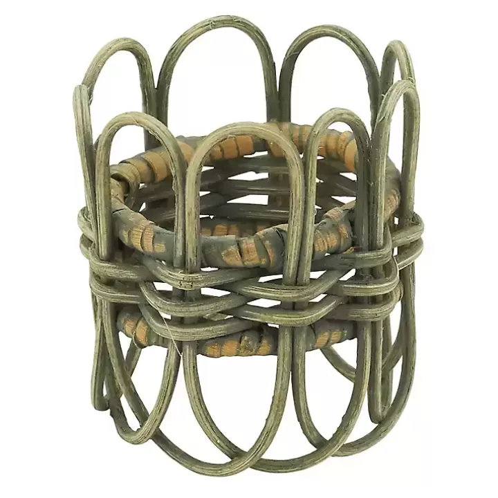 Clearance Natural Twisted Rat Napkin Rings, Set of 4 Table Linens