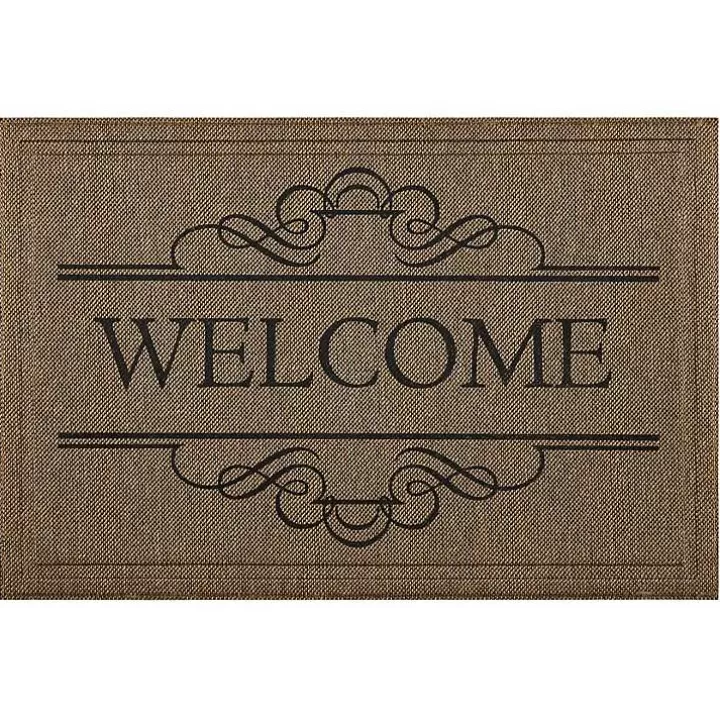 New Natural Welcome Script Doormat Doormats