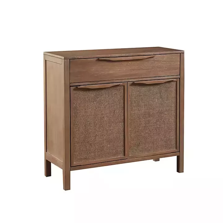 Cheap Natural Wood 2-Door Cane Webbing Chest Cabinets & Sideboards