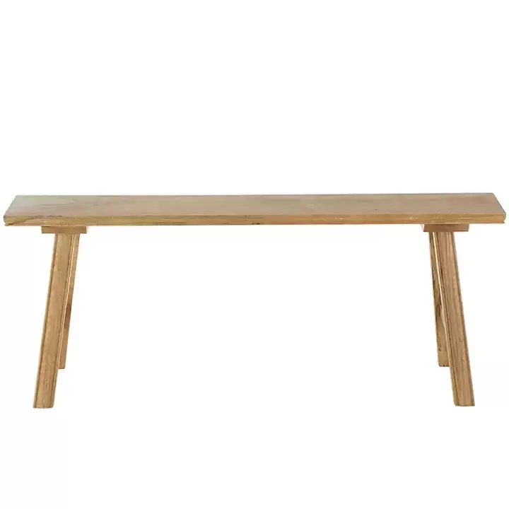 Sale Natural Wood Narrow Rustic Bench Benches & Ottomans