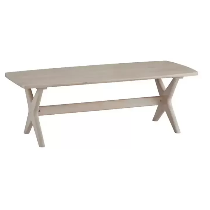 Discount Natural Wood Slim Cocktail Table Accent & End Tables