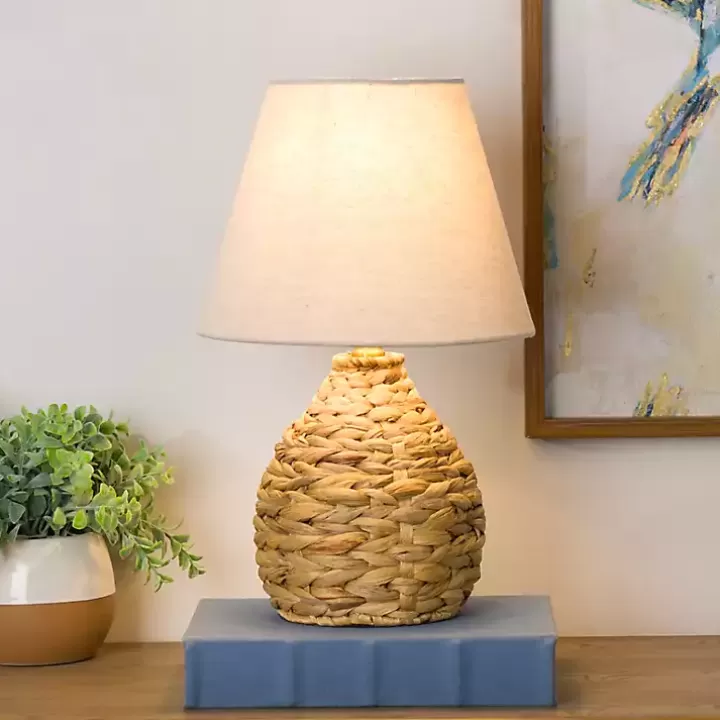 Hot Natural Woven Seagrass Table Lamp Table Lamps