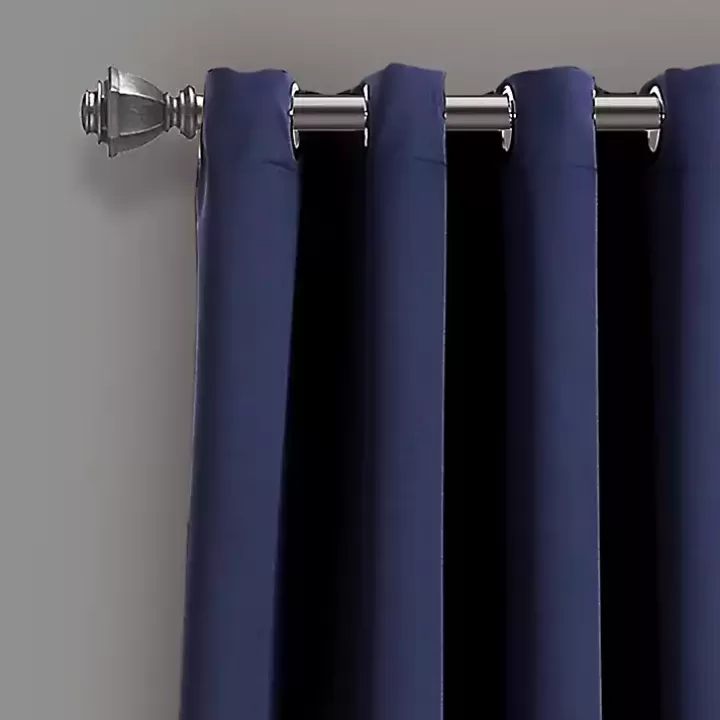 New Navy Blackout Curtain Panel Set, 95 in. Curtains & Drapes