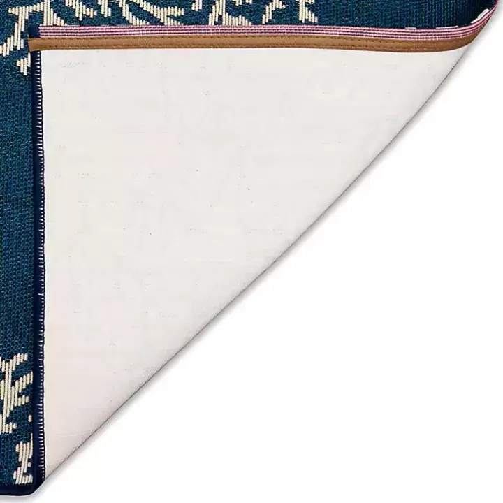 Cheap Navy Blue Coral Indoor/Outdoor Rug, 2x3 Outdoor Rugs