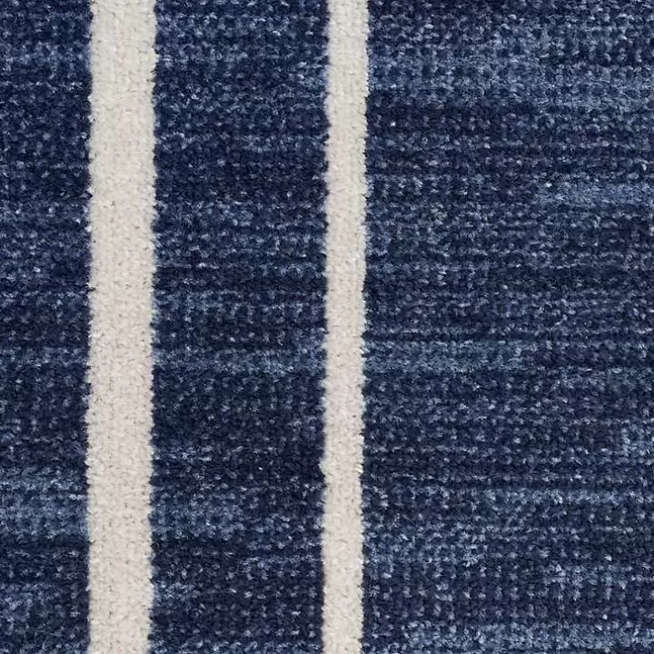 Cheap Navy Bordered Indoor/Outdoor Area Rug, 8x10 Outdoor Rugs