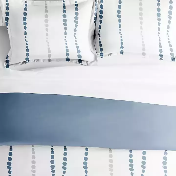 New Navy Dots Reversible 3-pc. King Duvet Cover Set Duvets