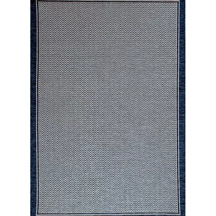 Outlet Navy Dunedin Indoor/Outdoor Area Rug, 7x9 Outdoor Rugs