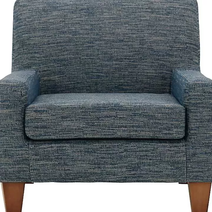 Cheap Navy Fynn Upholstered Accent Chair Accent Chairs